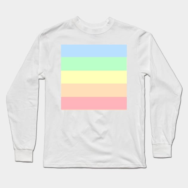 Pastel color palette Aesthetic Pastel Color Long Sleeve T